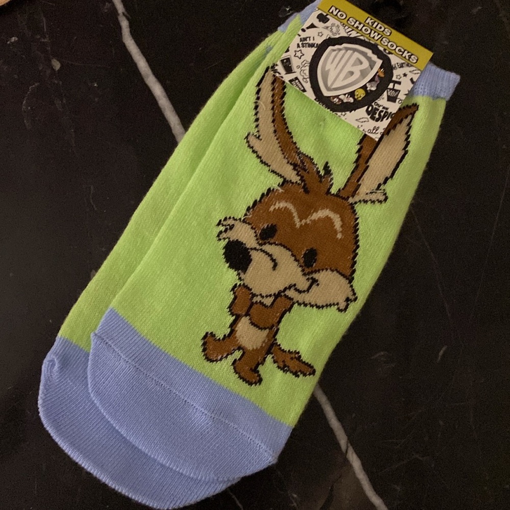 Baby Wile E. Coyote Kids No Show Socks